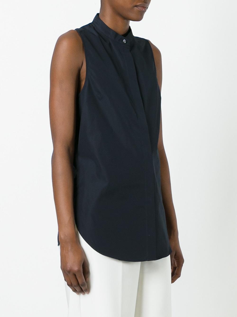 twisted back sleeveless shirt