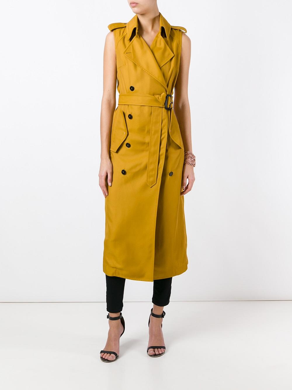 sleeveless trench coat