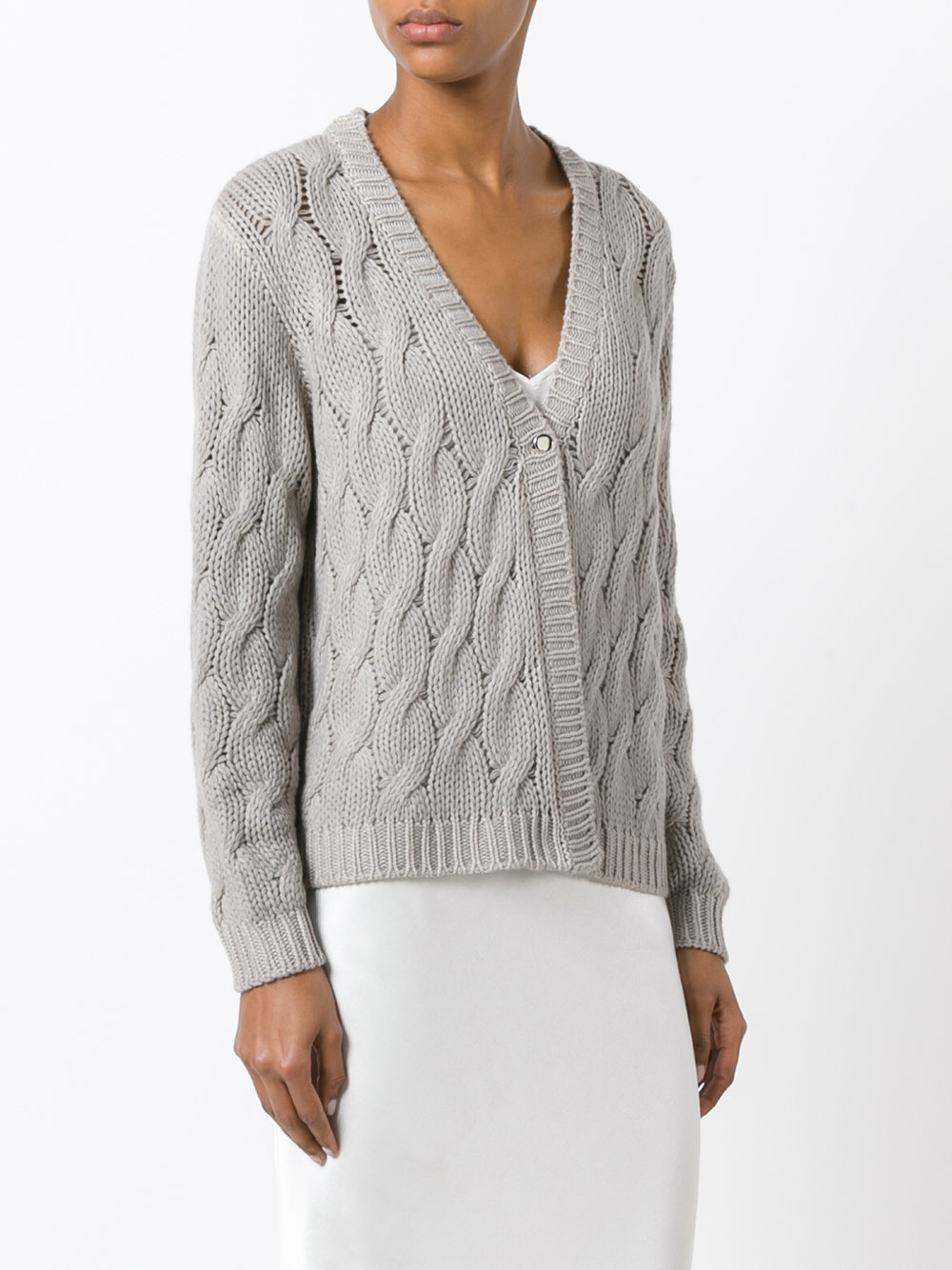 cable knit cardigan