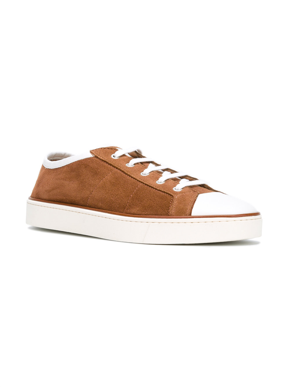 lace-up suede trainers