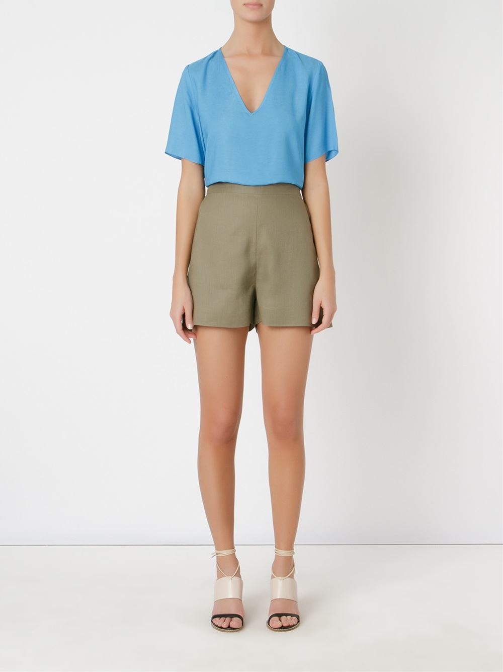 v-neck blouse