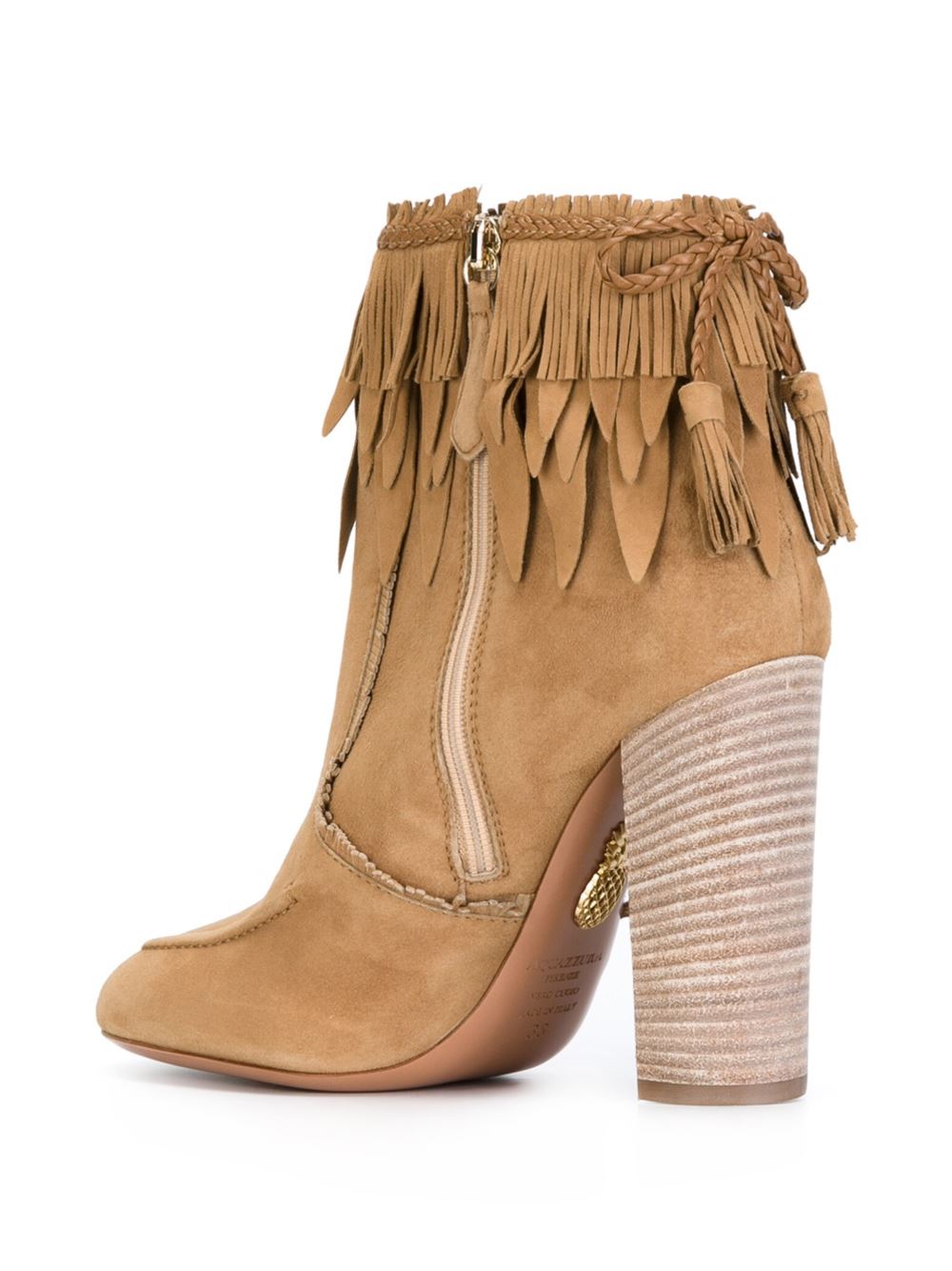 fringed ankle boots