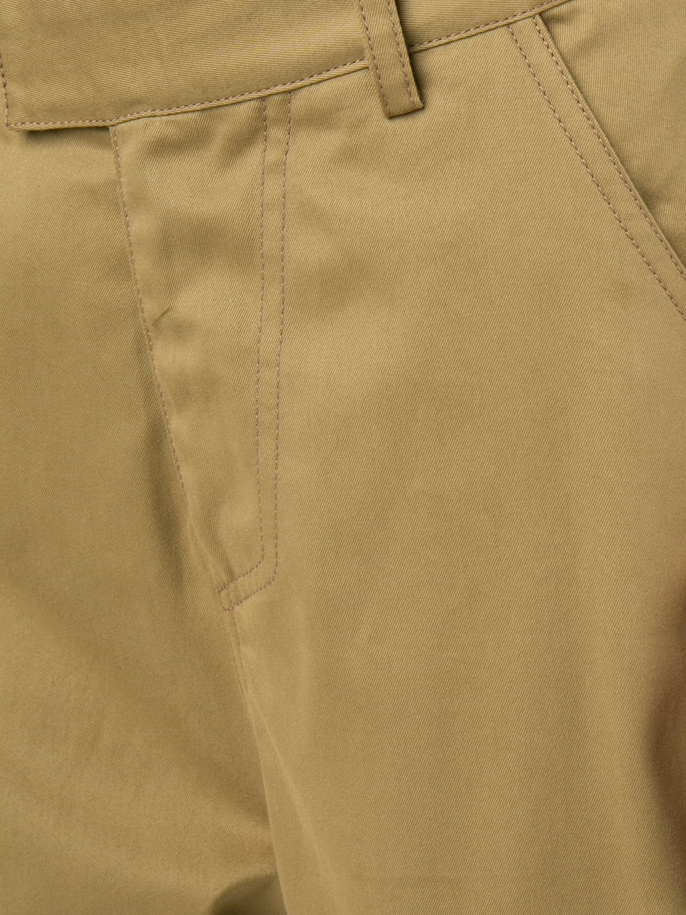 folded hem straight trousers