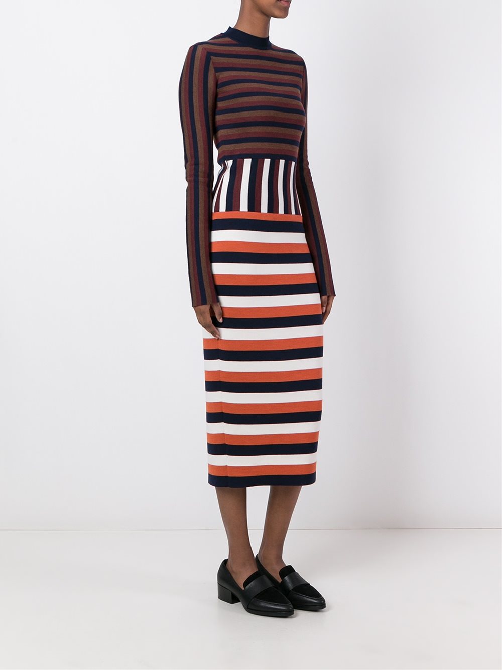 multi stripe dress