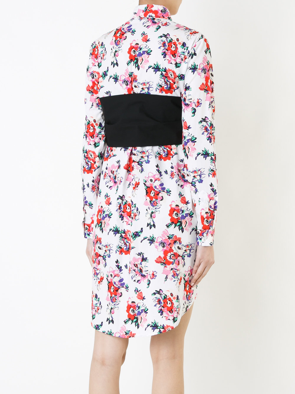 strap detail floral print dress