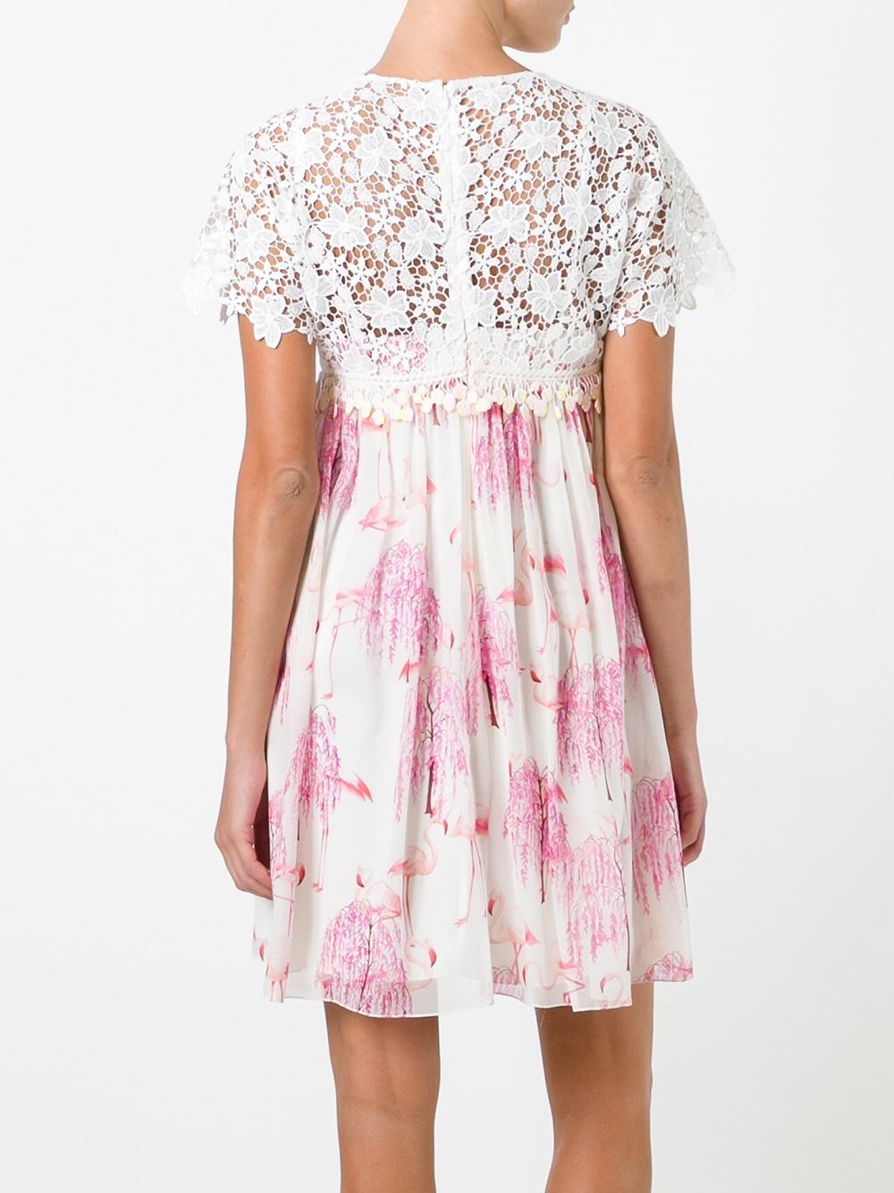 floral lace babydoll dress