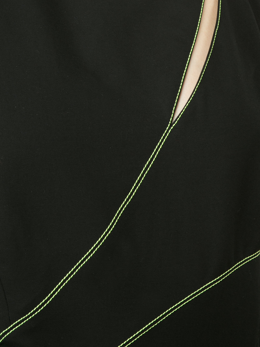 stitched cut-out dress