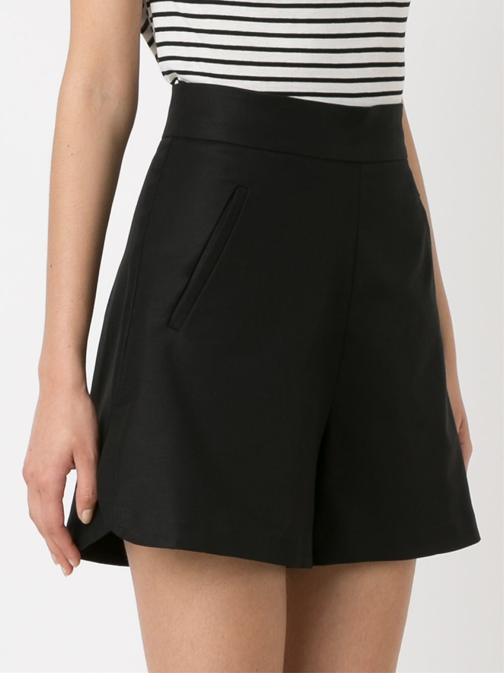 high-waisted shorts