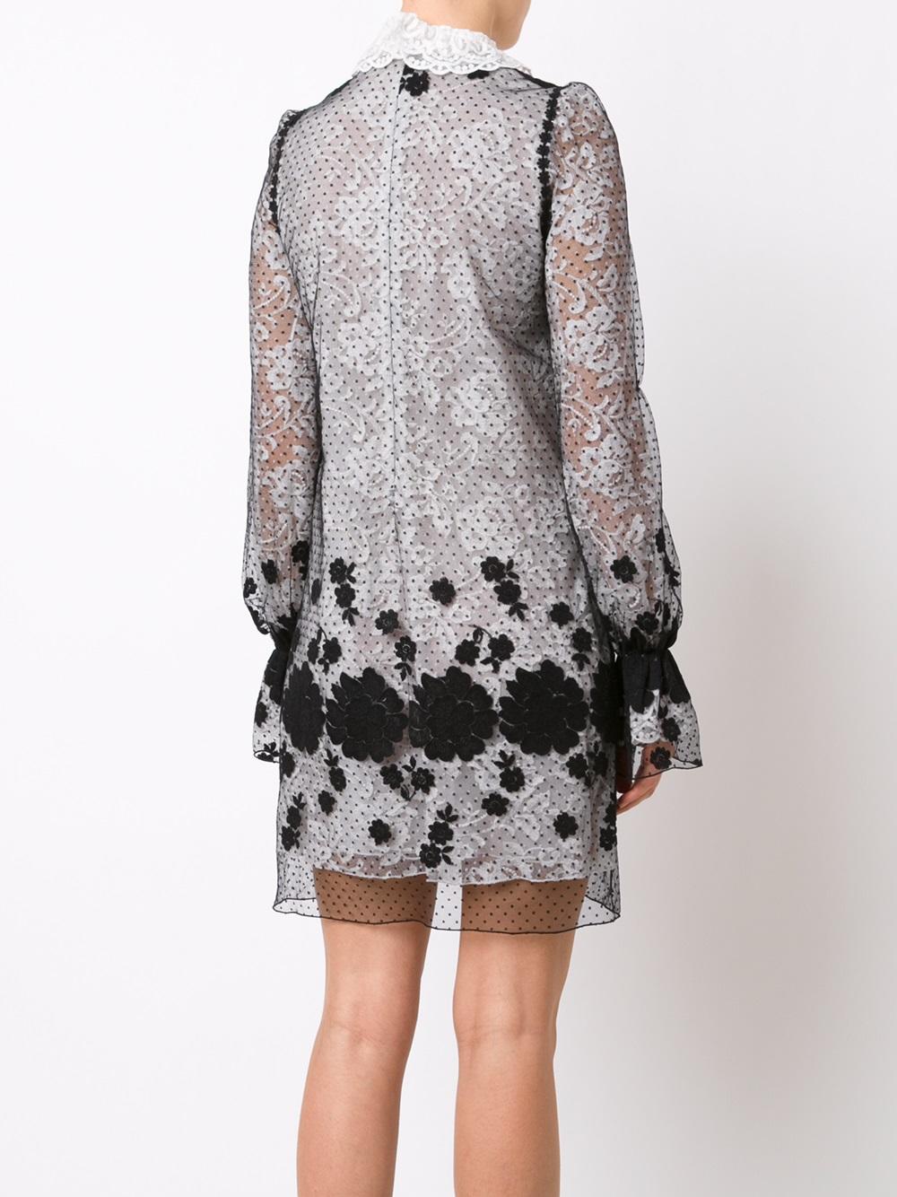 floral overlay dress
