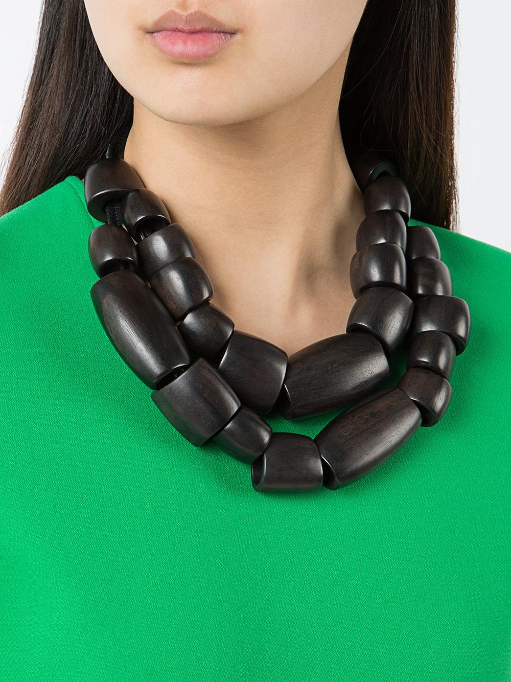 tube bead dual necklace