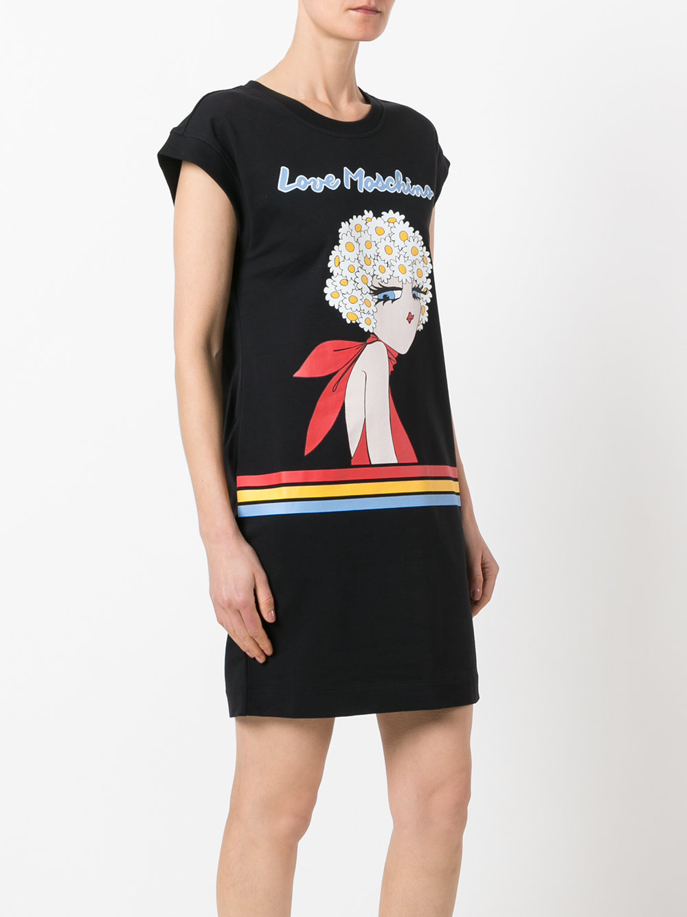 graphic print T-shirt dress
