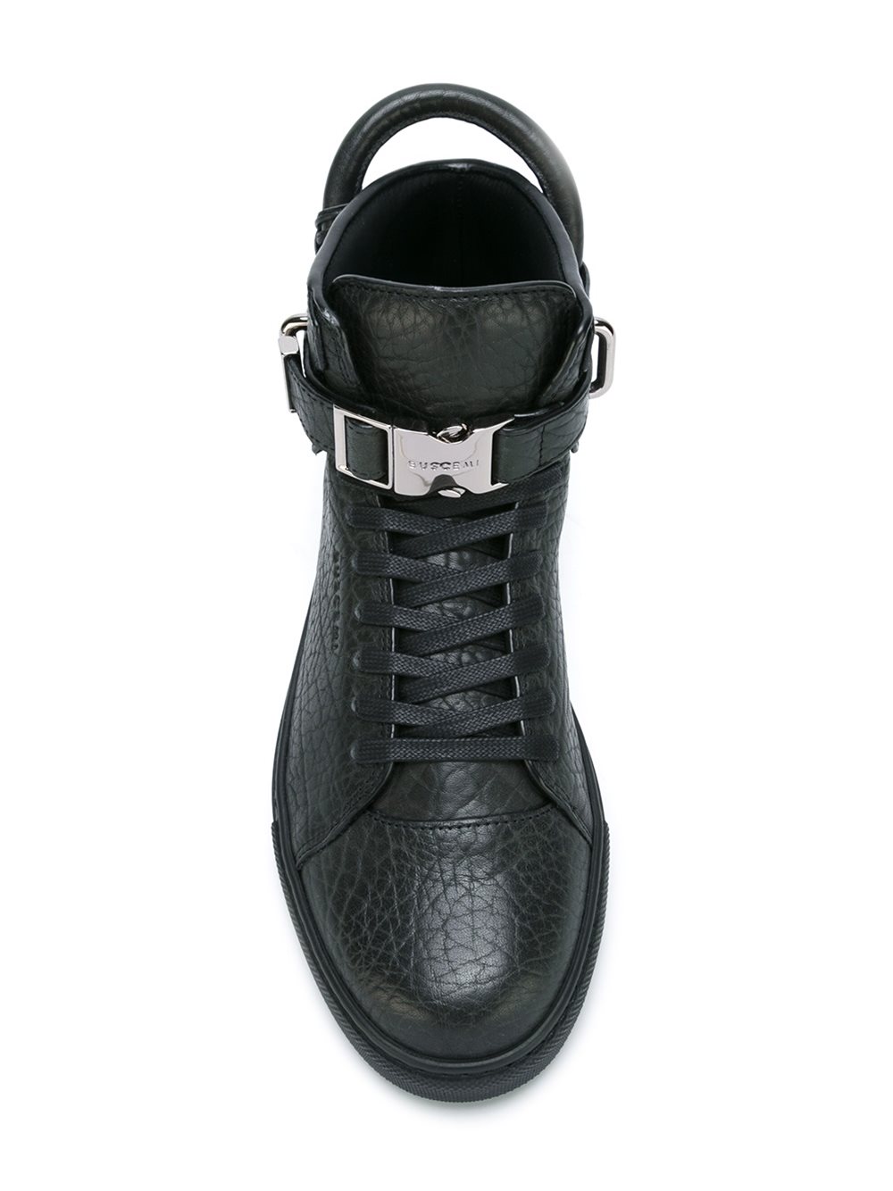 padlock detail hi-top sneakers
