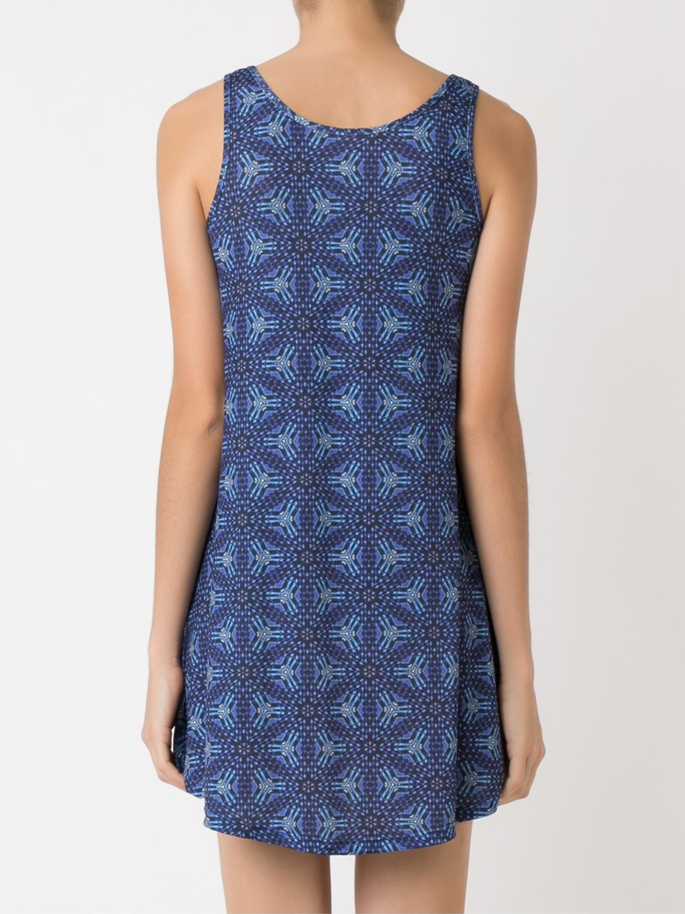 round neck printed dress