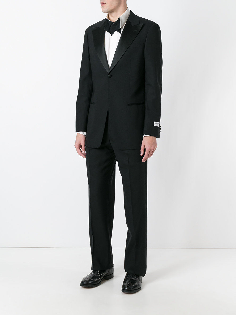 peaked lapels two-piece suit