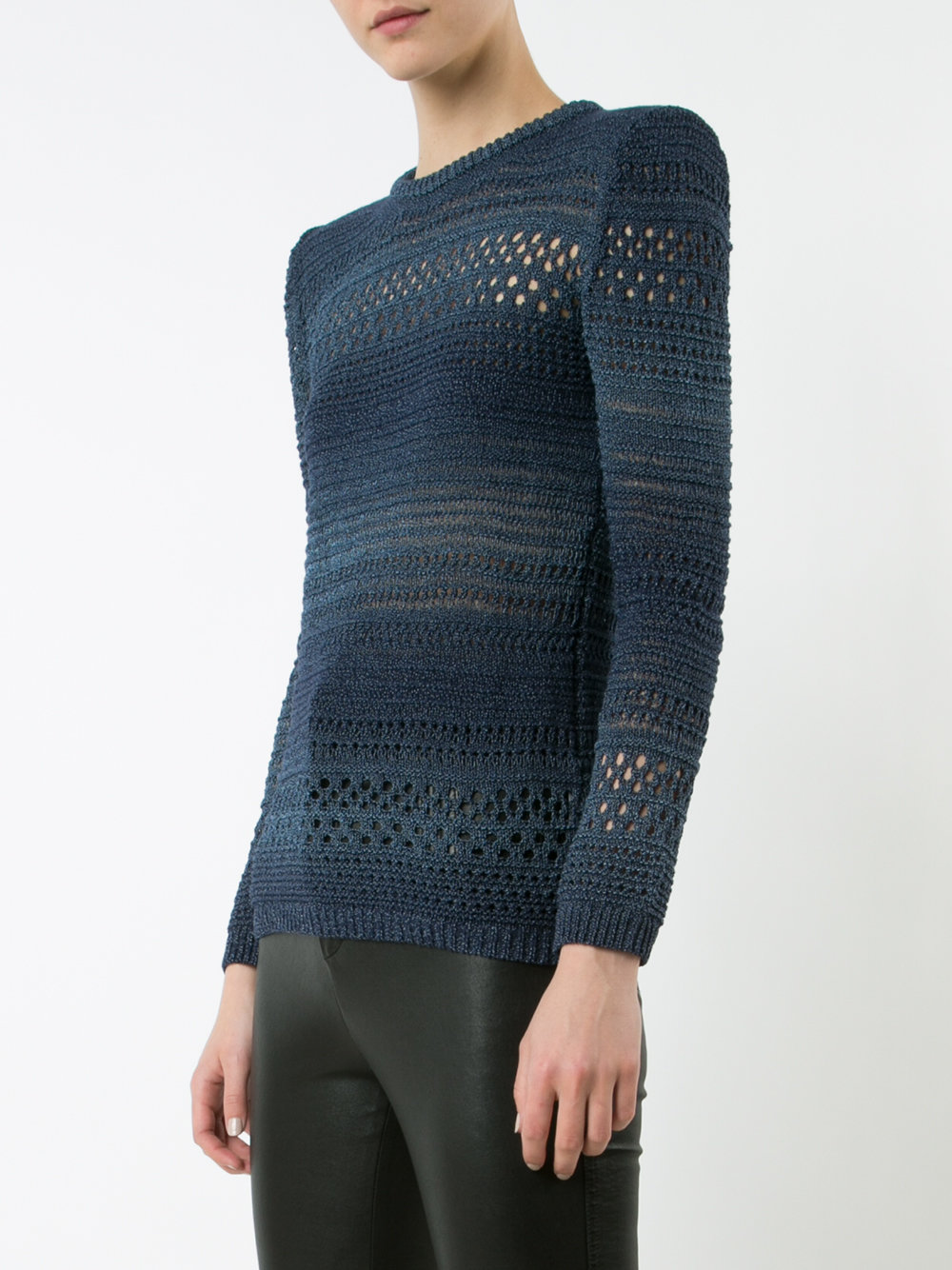 crocheted detail jumper