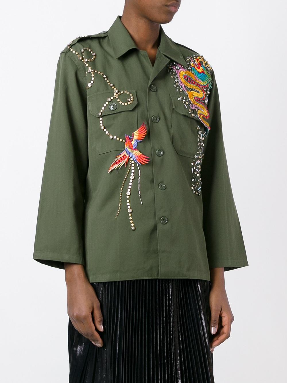 dragon embroidered jacket