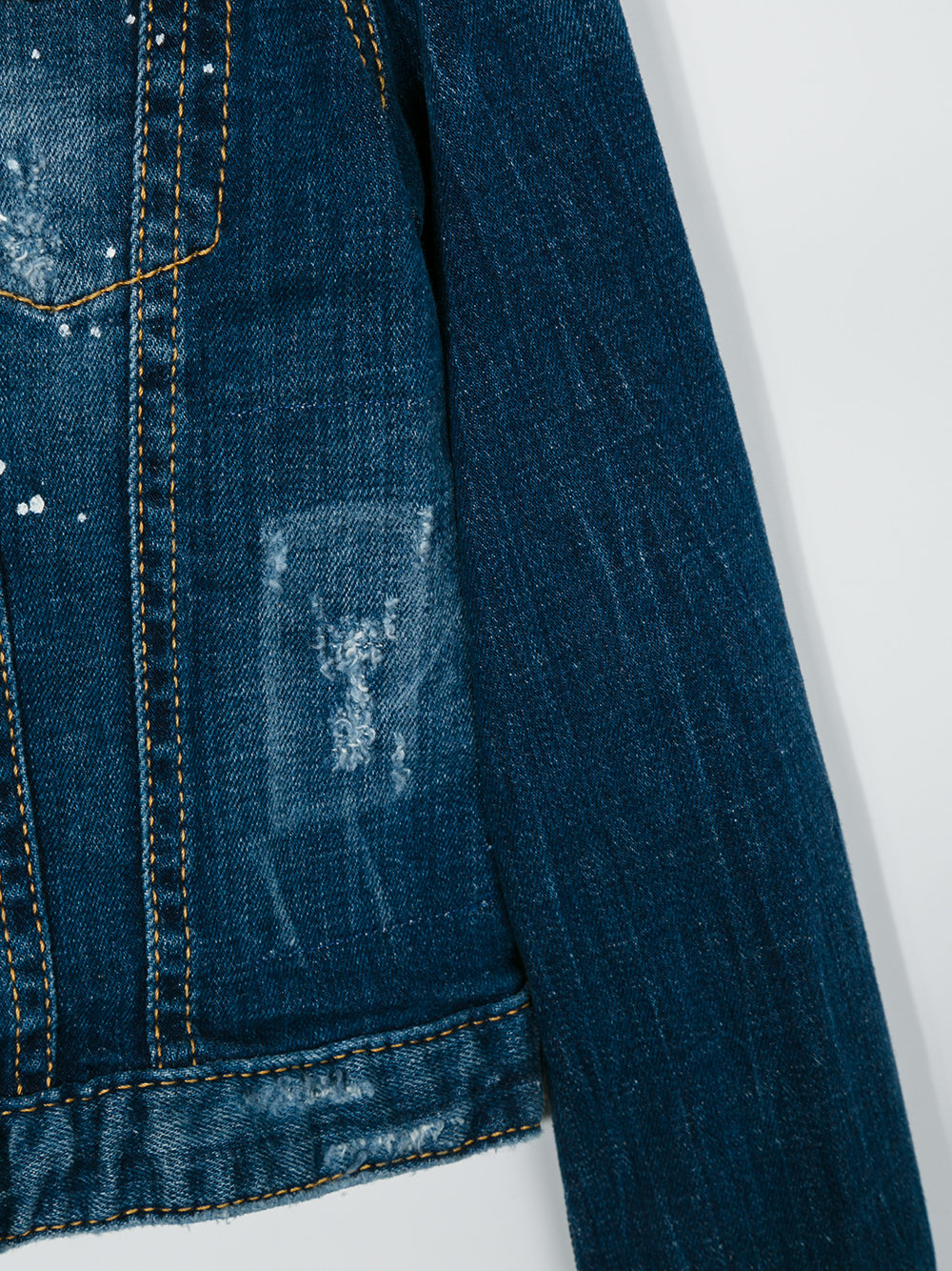 distressed denim jacket