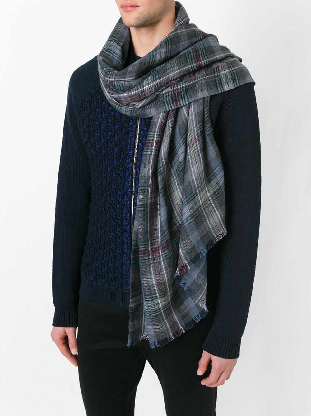 checked scarf