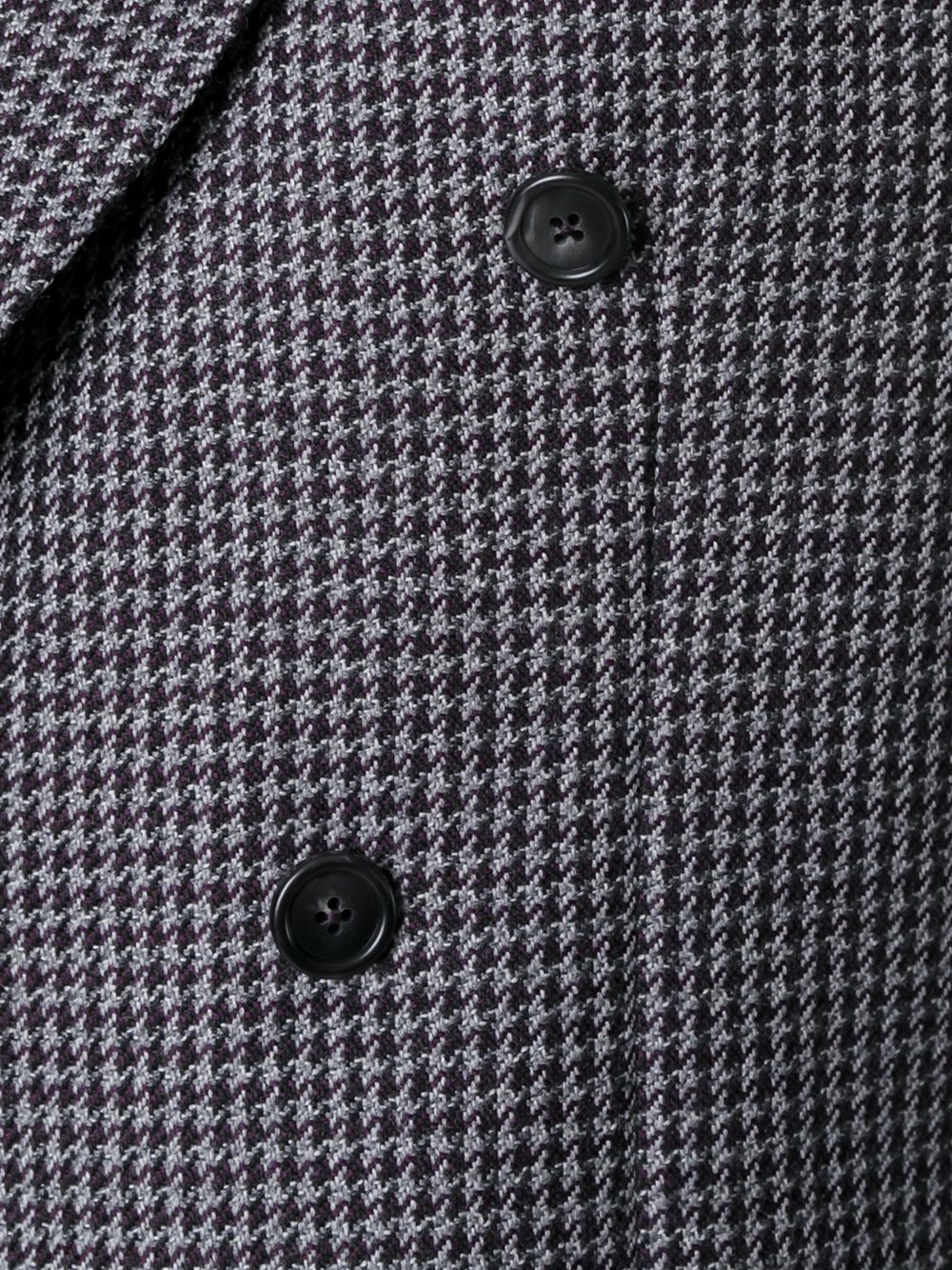 double breasted houndstooth jacket