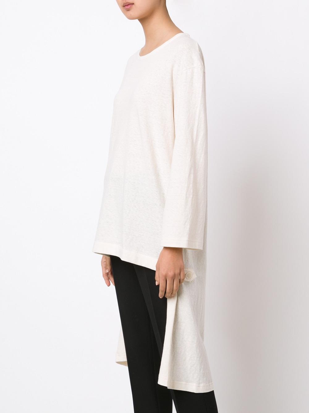 asymmetric longsleeved blouse