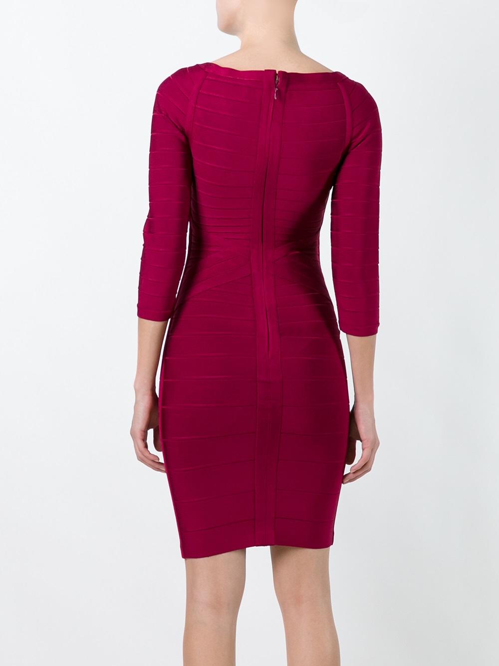 woven effect fitted dress