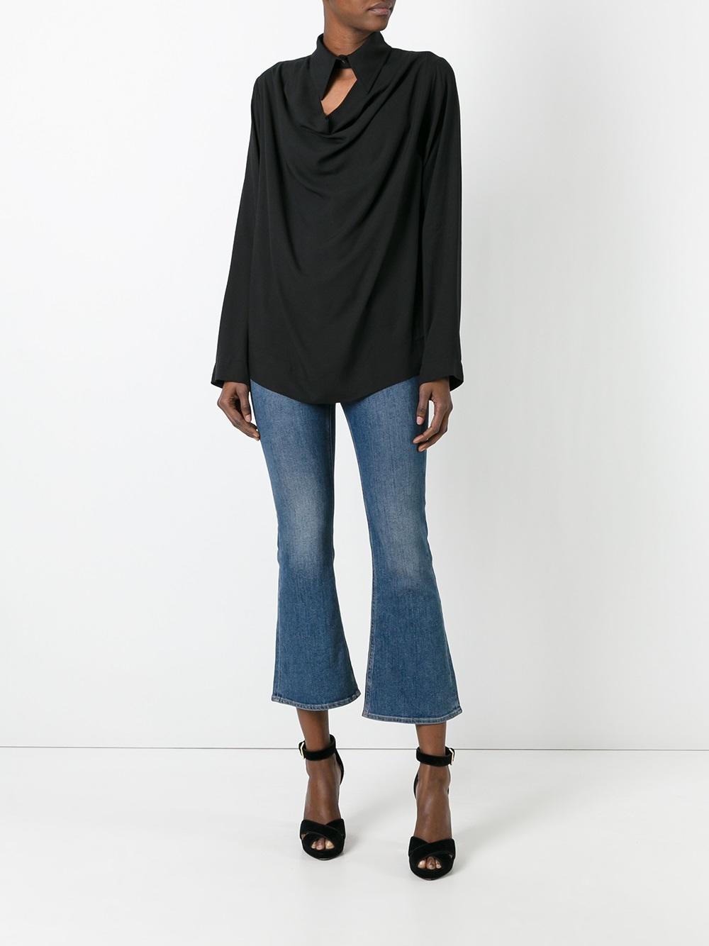 draped detail shirt