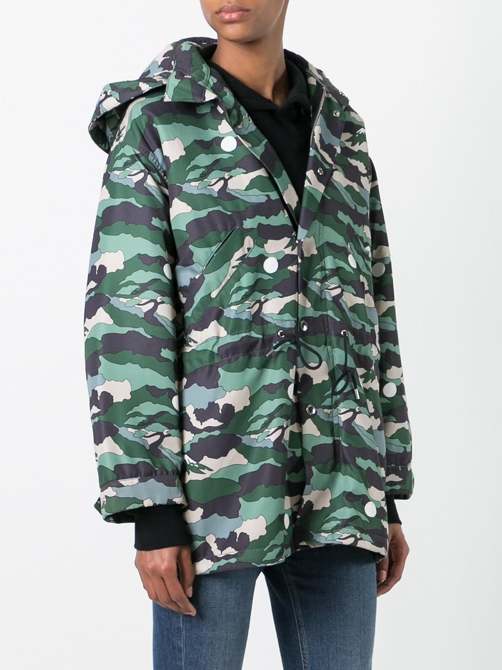 camouflage hooded jacket