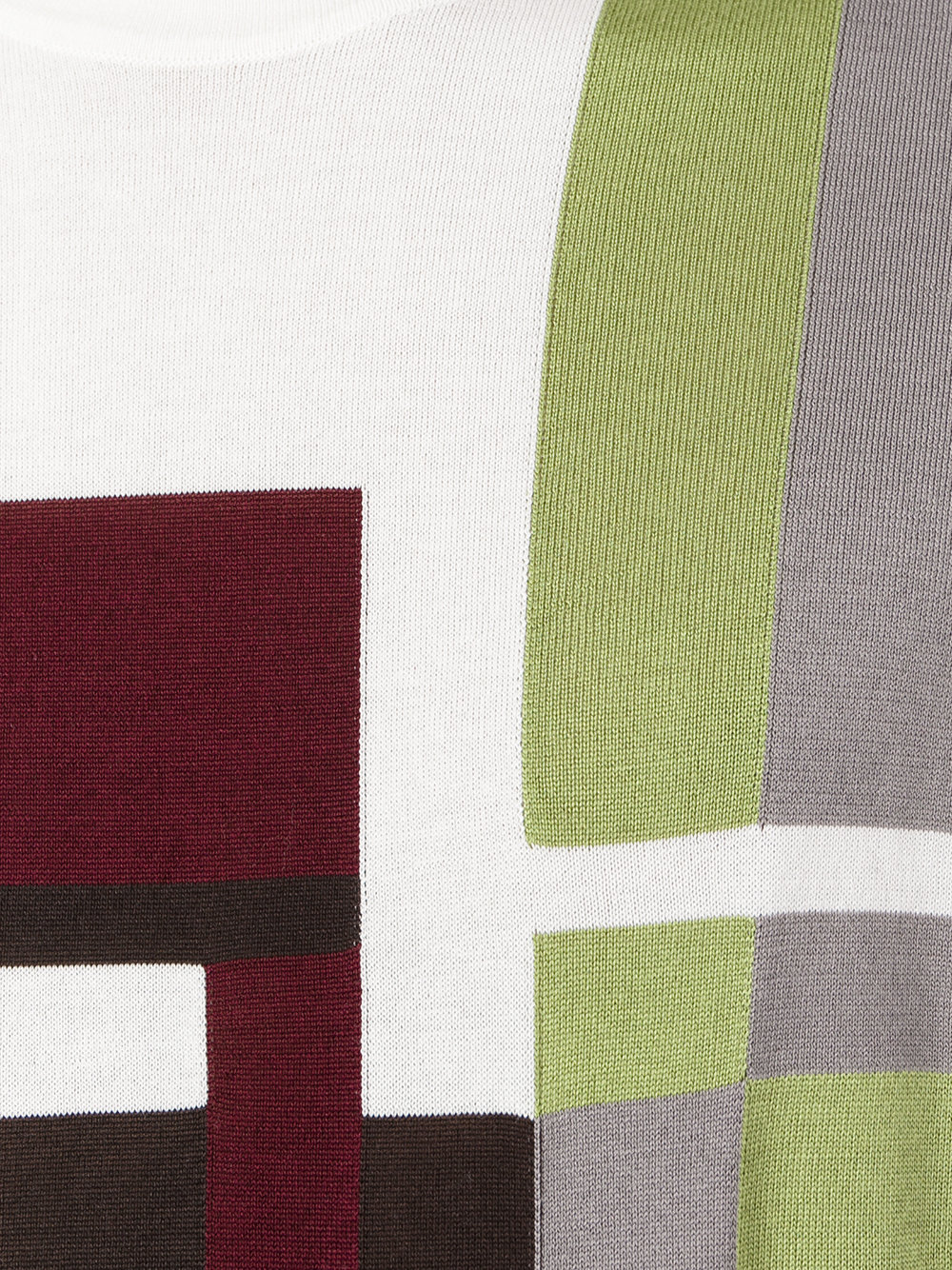 geometric pattern sweater