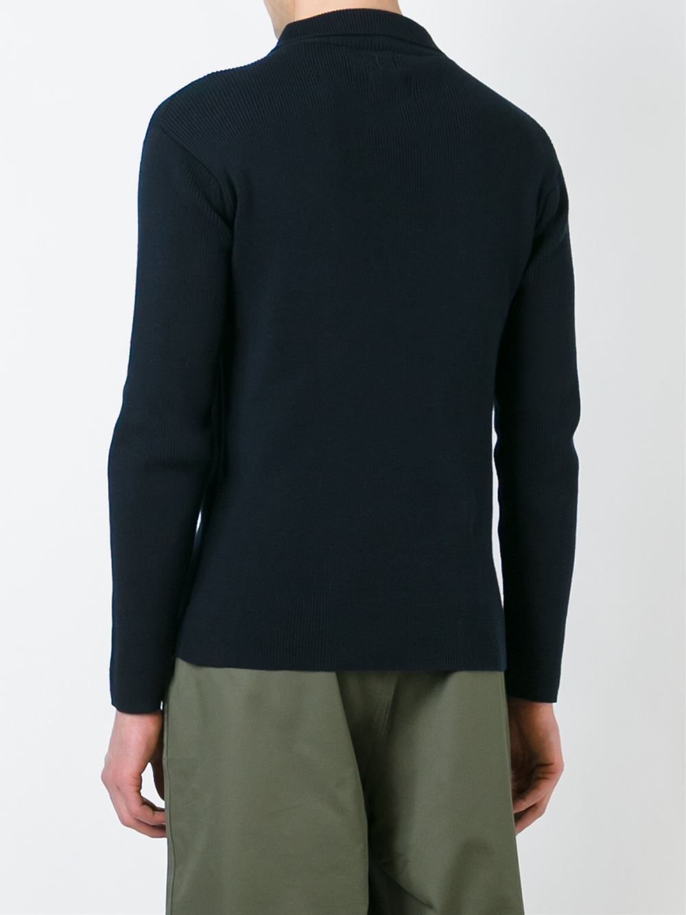 'Collared Rib Crewn Neck' jumper