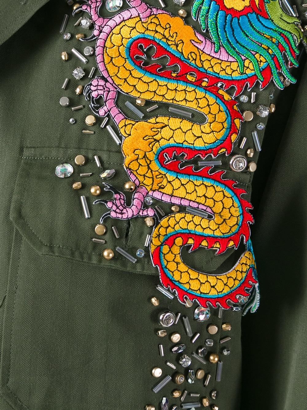 dragon embroidered jacket