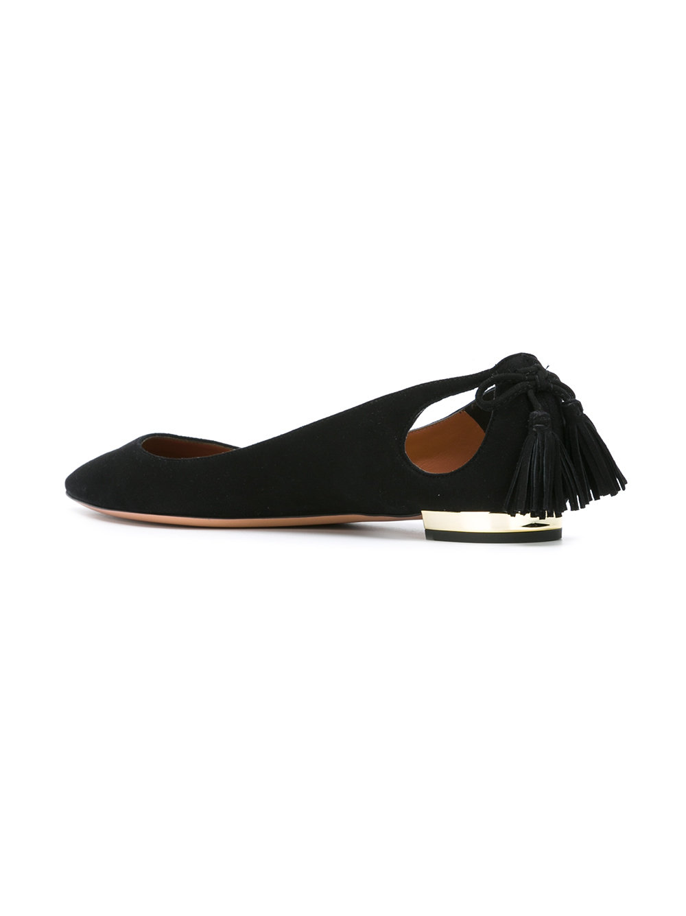 tassel-back ballerinas