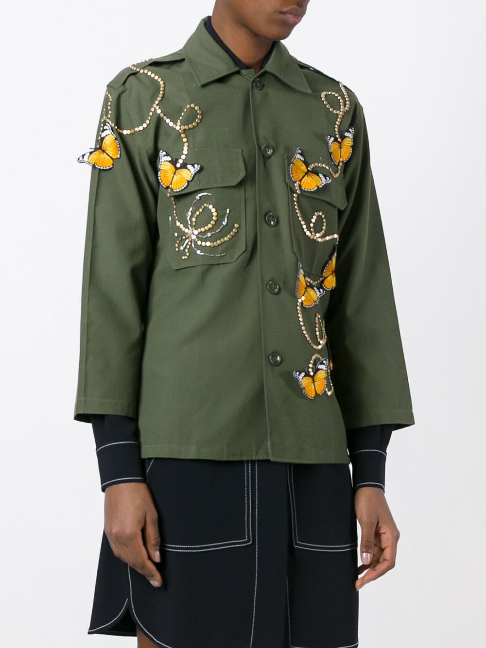 butterfly embroidered jacket