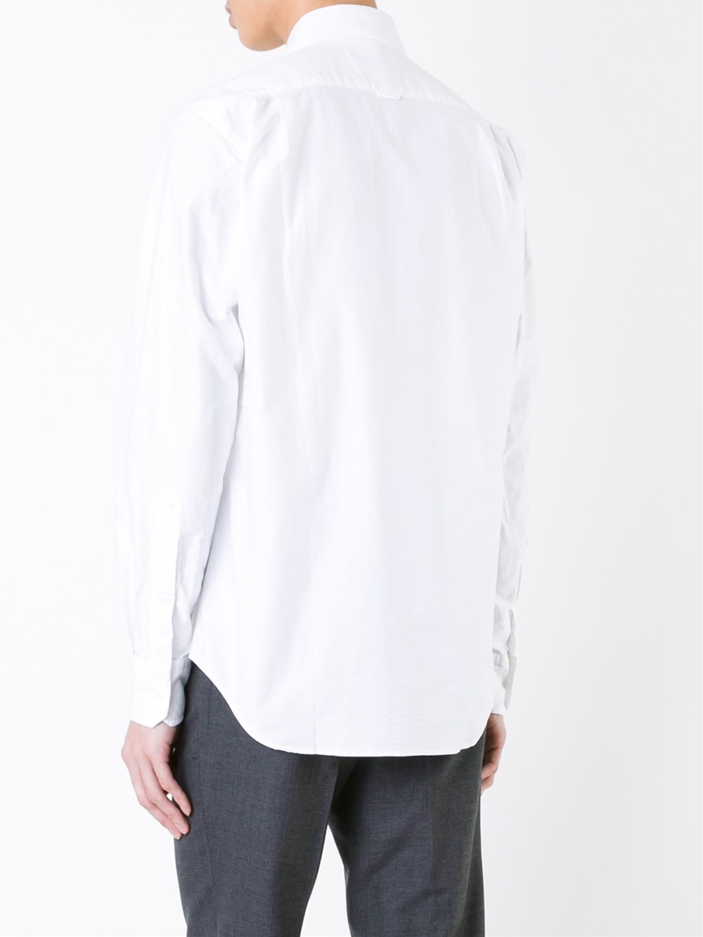 embroidered chest pocket shirt