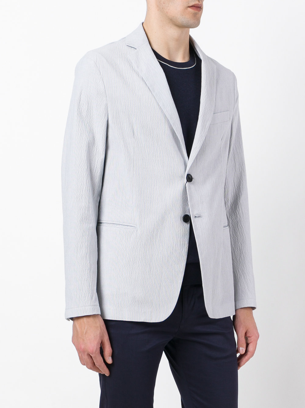 welt pockets blazer