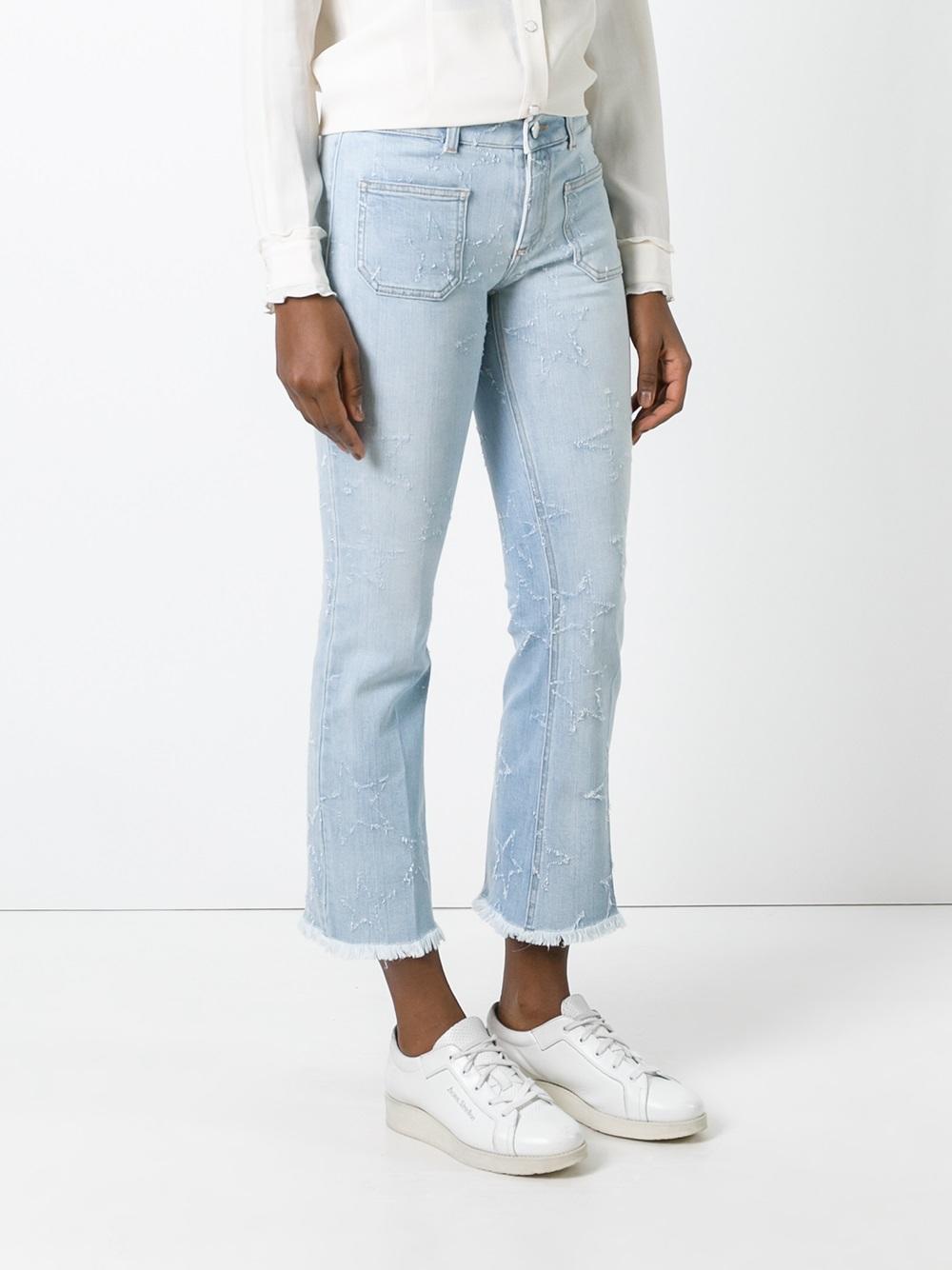 Skinny Kick embroidered star jeans