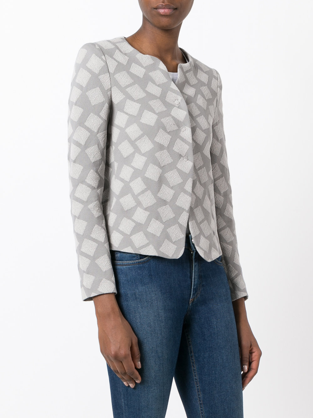 square print jacket