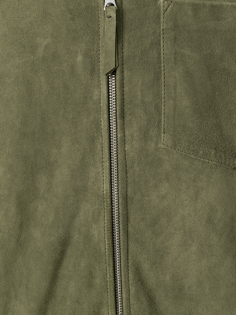zipped suede jacket 