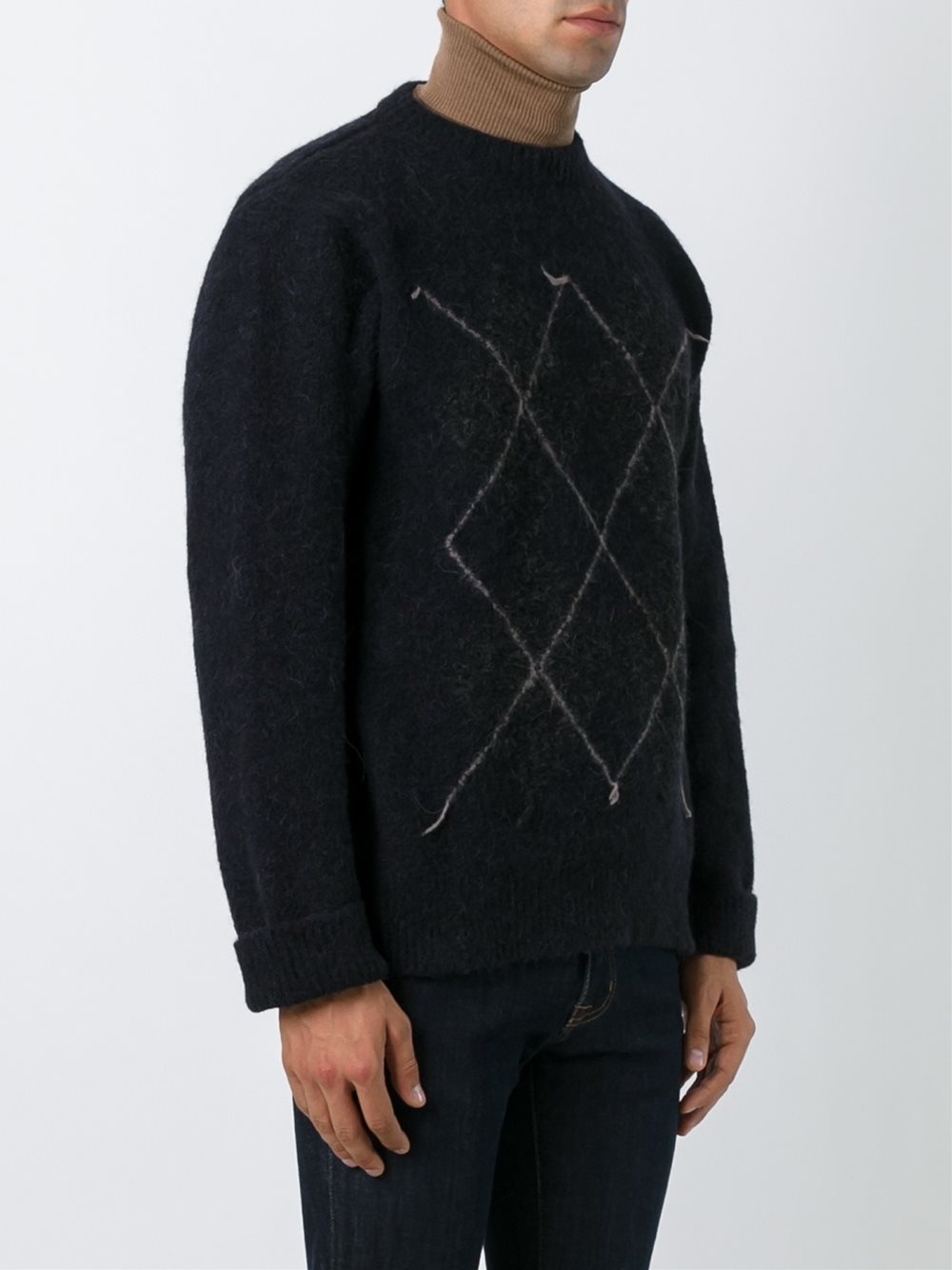 diamond print jumper