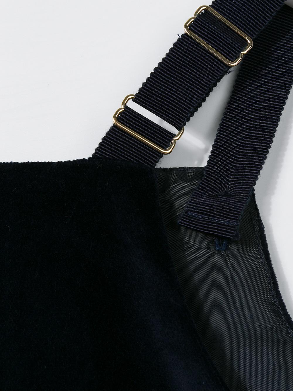 velvet pinafore dress