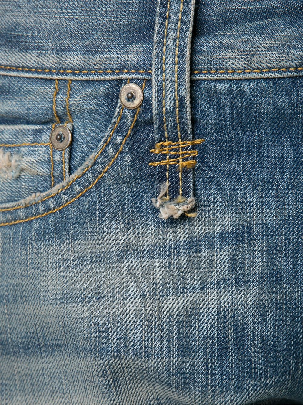 仿旧牛仔裤