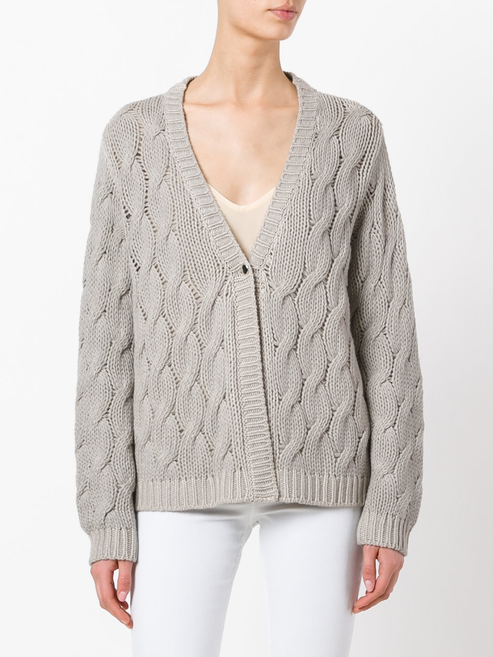 cable knit cardigan