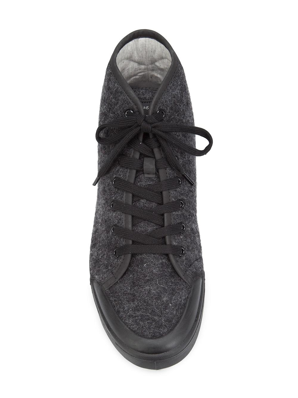 wool hi-top sneakers