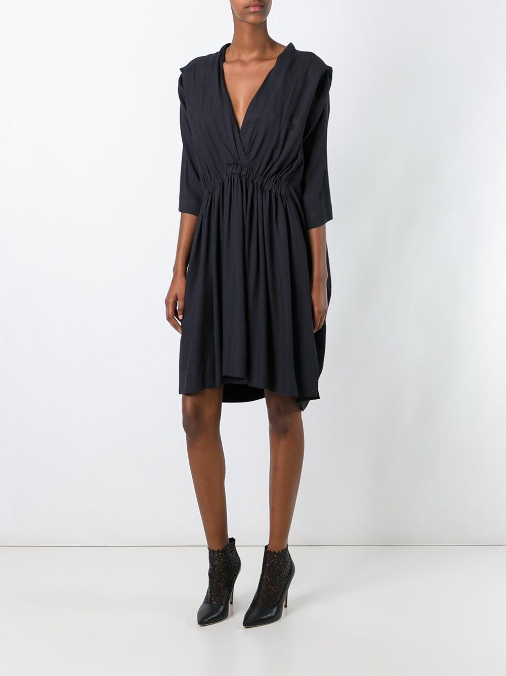 v-neck dress