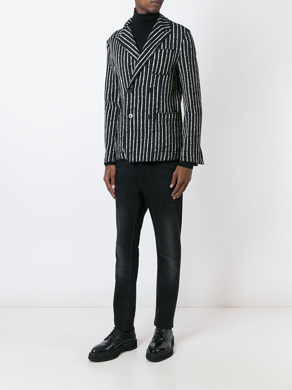 striped blazer