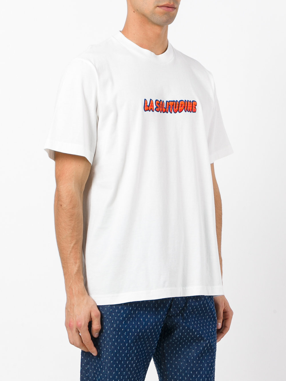 'La Solitudine' print T-shirt