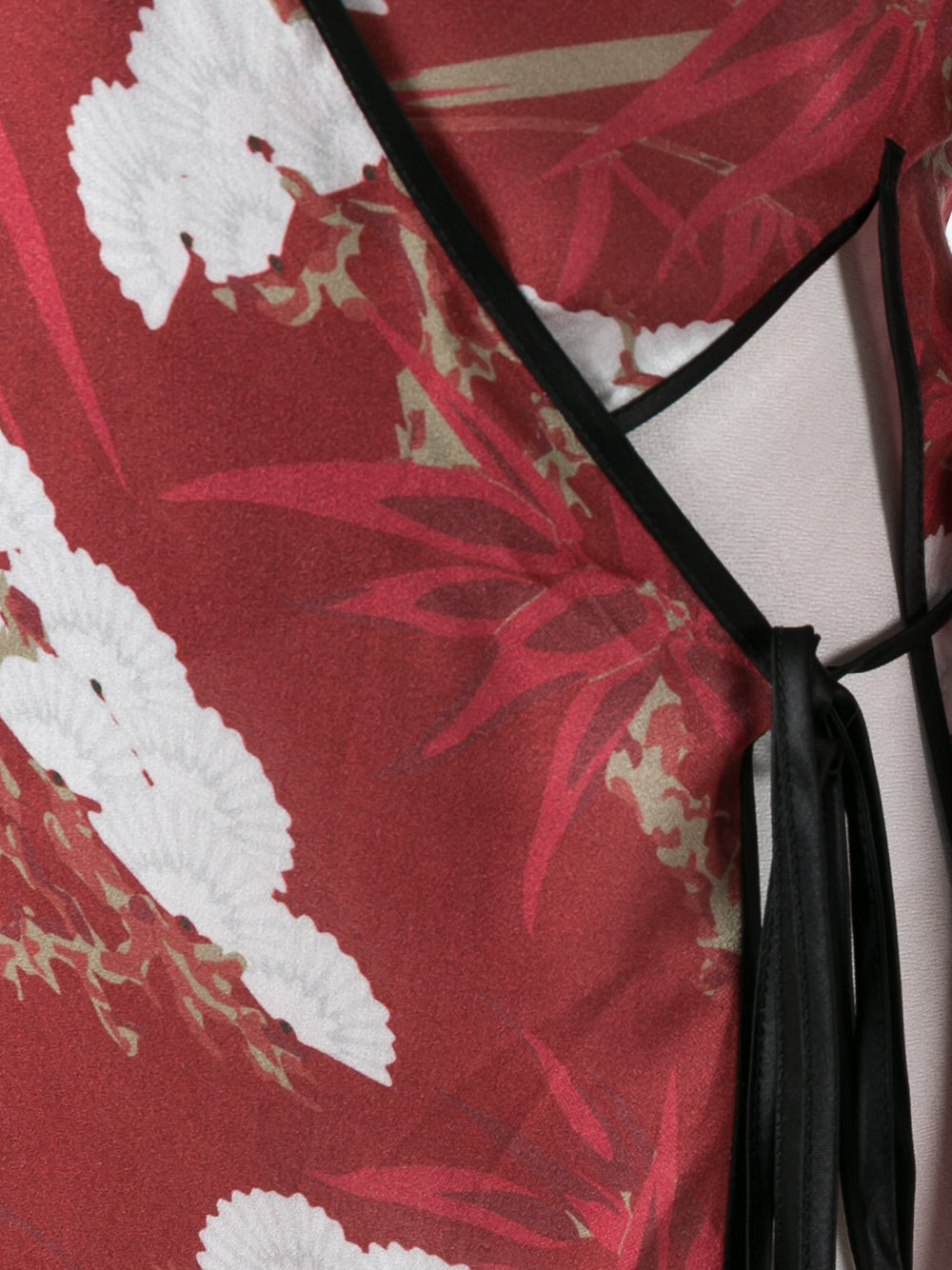long wrap blouse