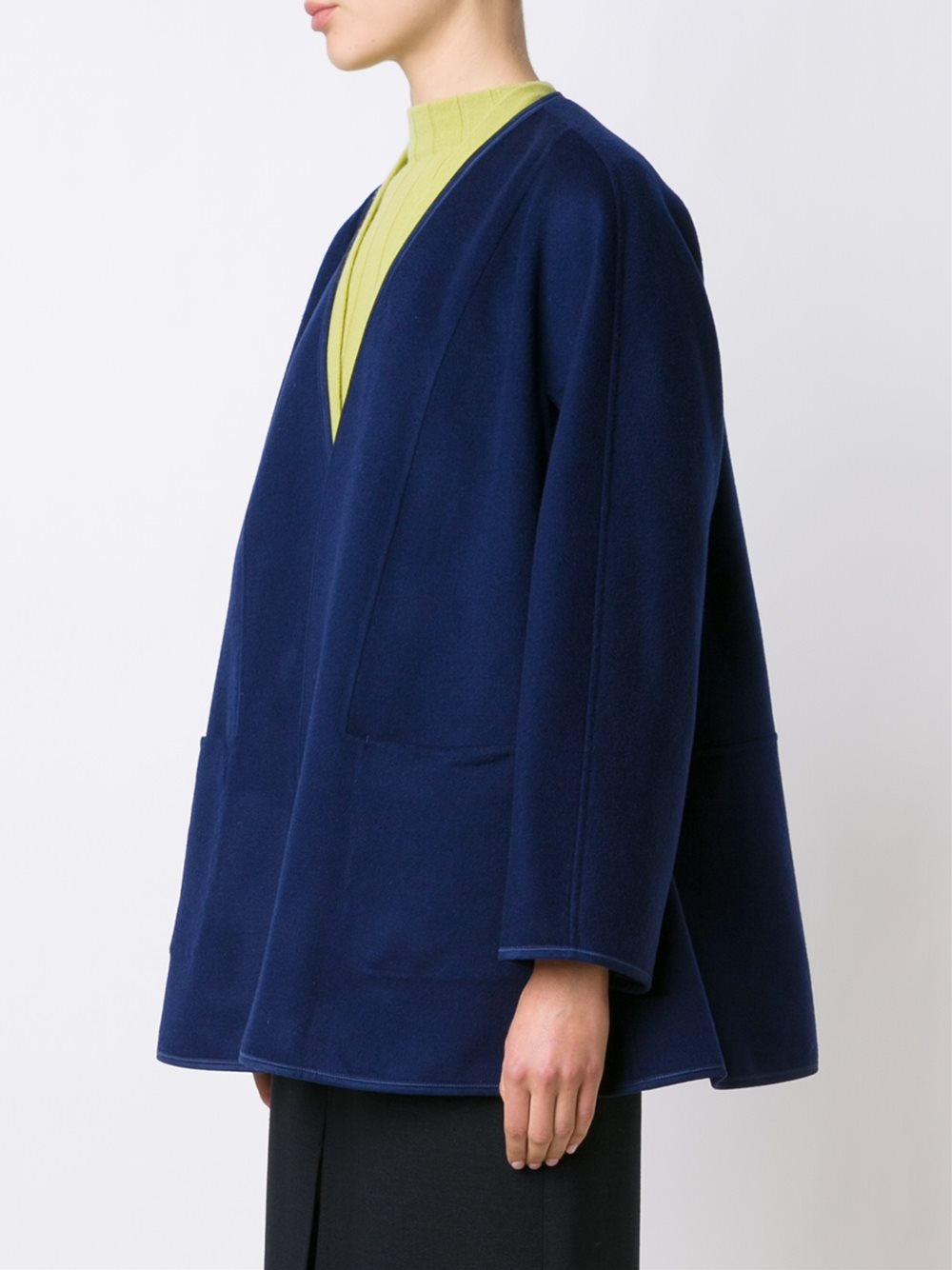 draped cropped jacket