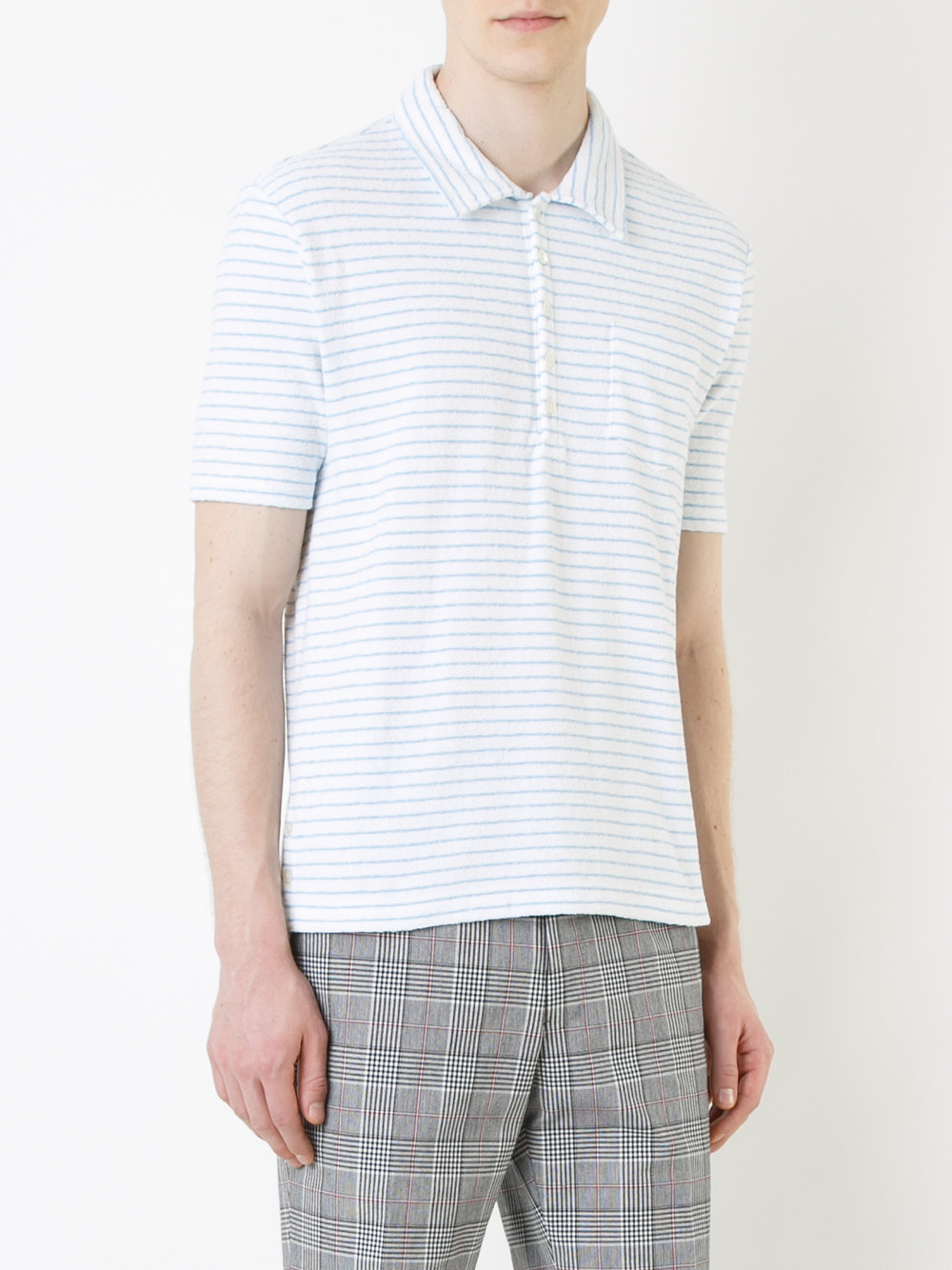 striped polo shirt