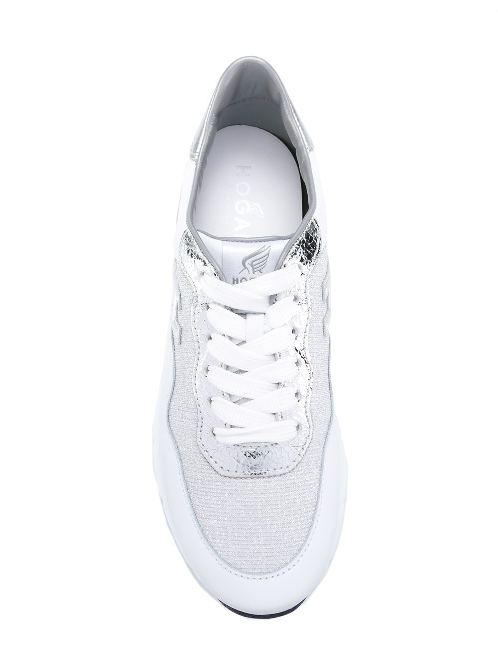 metallic panel sneakers