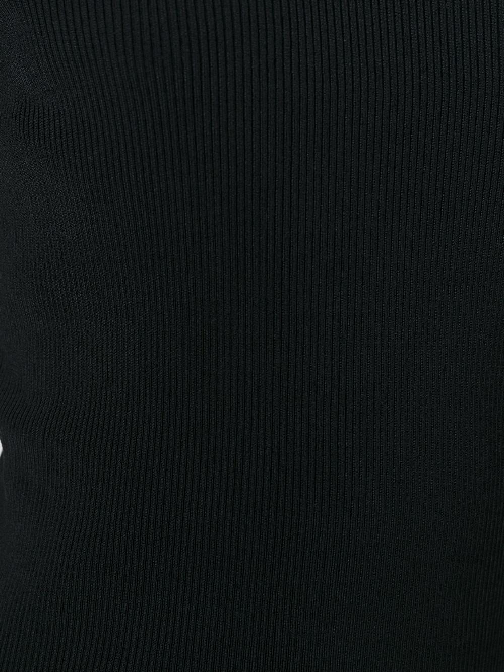 ribbed flared sleeve top